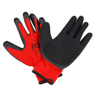 Nitrile Sandy Grip Gloves – Red