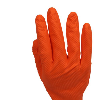 PTI Heavy Duty Orange Nitrile Gloves - Large (Pack of 100)