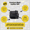 PTI Premium Black Leather Tool Belt