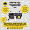 PTI Premium Black Leather Carpenter Tool Belt