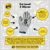 PTI Cut Level 5 Gloves with Polyurethane Palm