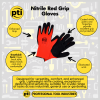 Nitrile Sandy Grip Gloves – Red