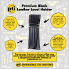 PTI Premium Black Leather Level Holder