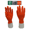 PTI Heavy Duty Orange Nitrile Gloves - Large (Pack of 100)