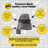 PTI Premium Black Leather Level Holder